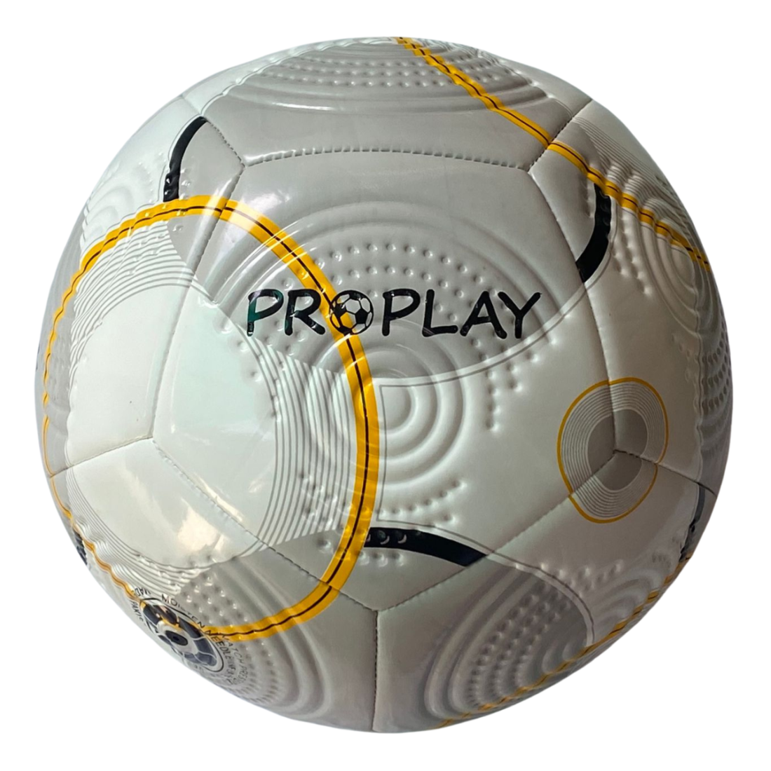 ProPlay TPU Football – White with Yellow Control Rings