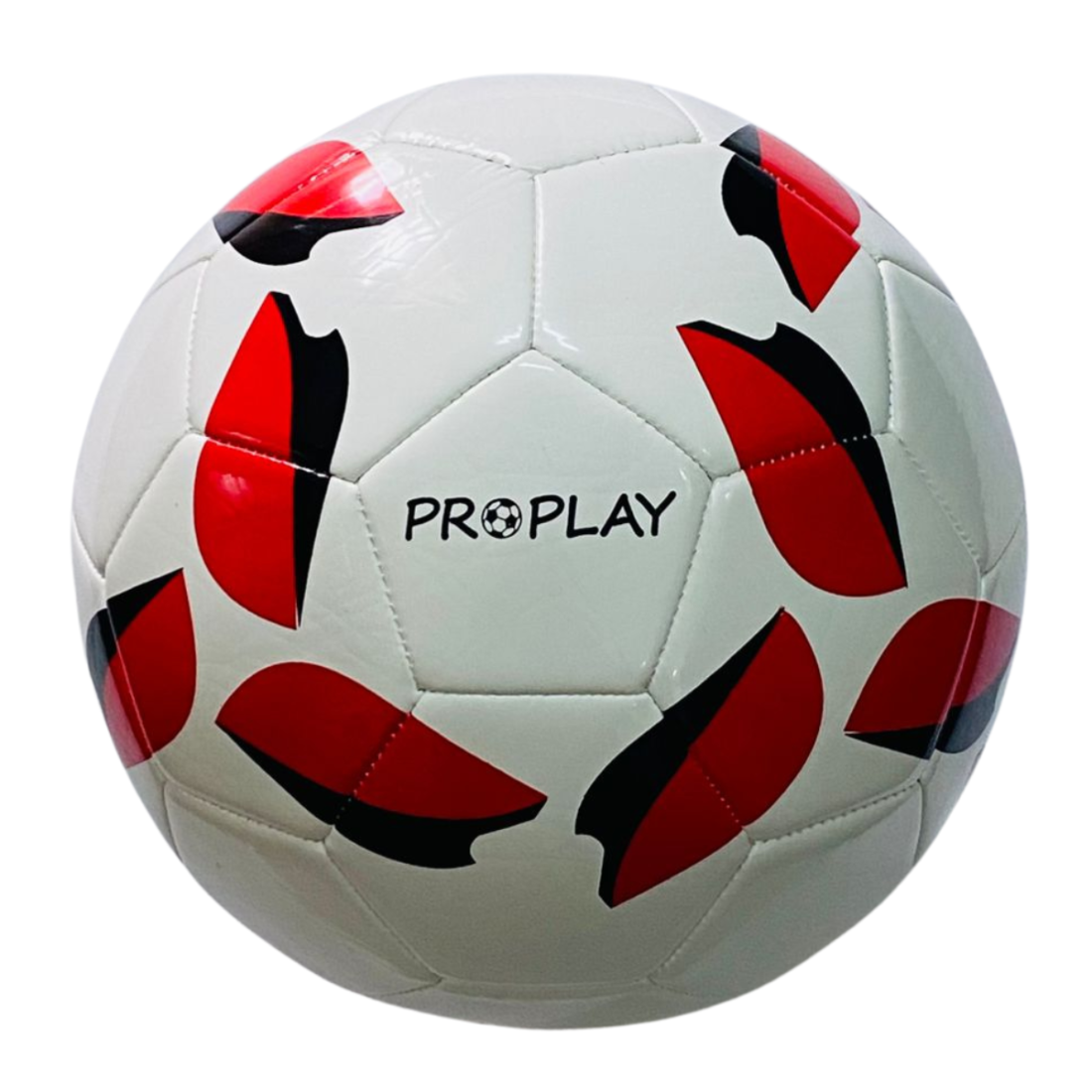 ProPlay TPU Football – White with Red & Black Panels