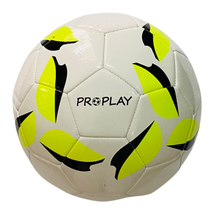 ProPlay TPU Football – White with Neon Yellow Panels